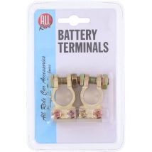 All Ride Battery Clamps Set 2 Pieces - Colliers de serrage pour batterie - Diamètre intérieur 12.5MM - Câbles jusqu'à 100MM² - Cuivre