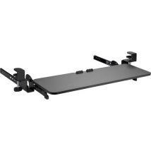 Plateau à clavier sous le bureau - support de clavier - plateau à clavier - siège ergonomique - réglable en hauteur et extensible