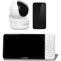 LAKOO® Pro 6 Babyphone avec caméra et application - Moniteur inclus