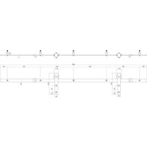 Système de porte coulissante Intersteel Basic noir mat