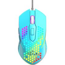 ZIYOU LANG M3 Gaming Mouse - Souris de jeu RVB en nid d'abeille - Bleu