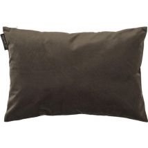 Ted Sparks - Coussin décoratif - Velours pur - Brun/Gris - 40x60 cm