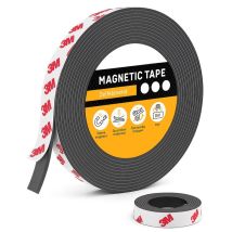 Bande magnétique autocollante - 12m - 2cm de large - Bande magnétique - Outils - Couteaux - Aimants - Bande magnétique - Magnétique - Tableau blanc - Bande noire