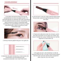 MoreWomen Recourbe-cils électrique - chauffant - 3 étapes - résultats sur 24 heures - brosse à cils incluse