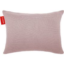 Auronic Oreiller chauffant - tricoté - 45x60 CM - Oreiller chauffant sans fil - rechargeable - Oreiller électrique - infrarouge - rose