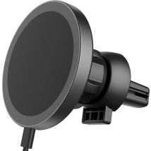 Support de téléphone iSetchi - Chargeur sans fil Qi - Chargeur rapide 15 watts - Grille de ventilation