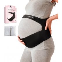 Vulpes Goods® Babycare - Bande abdominale de grossesse - Ceinture de grossesse ajustable - Bande abdominale de grossesse - Invisible et respirante - Soutien abdominal et dorsal - Taille M - Bande pelvienne - Ceinture de grossesse - Soutien pelvien - Sac d