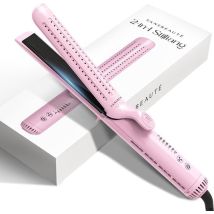 Sansbeauté® 2 in 1 Airflow Straightener - Curling tongs - Straighteners - Hair Straightener - Fast Warm-up - 140℃ to 220℃ - Straighten & Curl - ION technology
