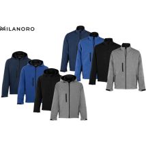 Milanoro - Vestes coupe-vent et imperméables - Veste avec capuche - Marine - XXL