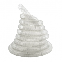 Bernardo - Tuyau d'aspiration - ø80 mm x 6 m - PVC transparent - Flexible et résistant à l'usure - Pour machines à bois et extracteurs - Tuyau d'aspiration durable - 12-1076