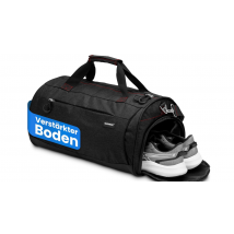 HELDENWERK Sac de sport 50L - Avec pochette pour chaussures et pochette étanche pour liquides - Grand sac de sport et de voyage - Unisexe - Extra robuste - Noir avec zips rouges