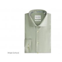 Boston Brothers Wide Spread Shirt Men - Couleur Khaki Oxford - Taille 39