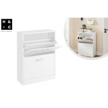 Home & Comfort Meuble à chaussures élégant et compact avec 2 tiroirs