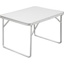 Casaria - Table de jardin pliante en aluminium - Table de camping - 80x60x68 cm