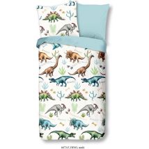 Good Morning Enveloppe de couette "dinos" - Multi - (140x200 cm) - Flanelle de coton