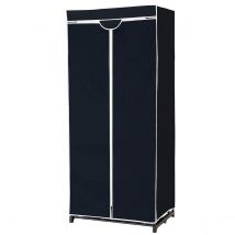 Armoire portative Coast - Tissu - 74 x 50 x 172 cm - Noir