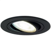 Gologi Smart Spot encastré - Smart LED Downlight Dimmable - Inclinable - Lumière blanc chaud - Lampe LED Gu10 - Noir