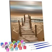 Rubye® Painting By Number Adults - Sunset - Comprend la peinture et les pinceaux - Canvas Painting canvas - Colour by Number - 40x50cm