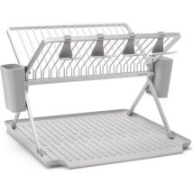 Brabantia SinkSide Egouttoir - Pliable - avec porte-couverts - Gris moyen