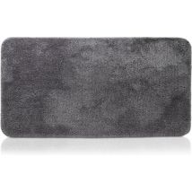 WITTS Tapis de bain - Tapis de luxe - 70x140cm - Haute qualité - Anthracite - Tapis de douche - Tapis de bain