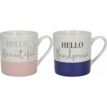 Kitchencraft Mugs Ava & I 295 Ml Ceramic Blue/Pink