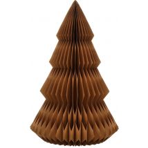 Maison des Saisons Décoration sapin de Noël - H152 x Ø104 cm - Papier - FSC Mix - Marron