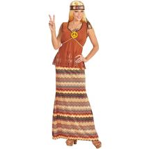 WIDMANN - Long costume de hippie pour femmes - XXL