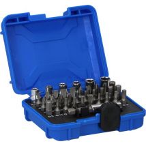 Kinzo Bit Set 37 Pieces - Set de douilles pour tournevis à cliquet - Boîte de rangement incluse