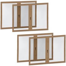 VONROC Parois latérales avec moustiquaire - Pour tente de réception PT501XX - Protection UV 50+ - Beige