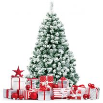 Coast 135 cm sapin de Noël enneigé avec pied en métal