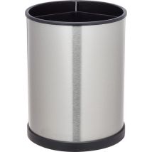 KitchenCraft Porte-ustensiles de cuisine pivotant - 18,5 x 14 cm Effet acier inoxydable Argent