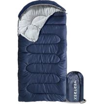 Sac de couchage momie Vertrex Tri-Season Adventure - Sacs de couchage adultes - Camping - Bleu