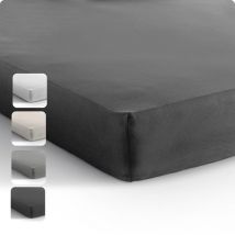 Dreamhouse Drap-housse Stretch Jersey - 100% Coton - 190/200x200/220 - Anthracite