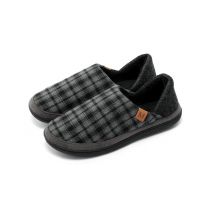 pantoufles milanoro - gris à carreaux - taille 39/40