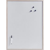 ZELLER Tableau magnétique + marqueur et 3 aimants MEMO 80 x 60 cm