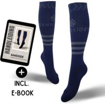 Sandside Support Socks - Compression Socks - Running Socks - Premium Sport Athletic Marine Blue - Size 45-50 XXL