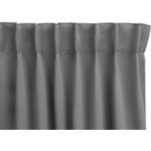 LIFA LIVING Rideau pare-soleil - gris argenté - occultant et insonorisant - rideaux occultants - rideaux avec crochets - prêt à l'emploi - 100% polyester - 300 x 250 cm - 1 pièce
