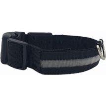 Collier lumineux LED Taille XL 42 - 56 cm USB Rechargeable Collier Chien Laisse Chiot - Noir Chien Chat Chat - Dutchwide