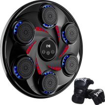 Gatson Premium Boxing Machine - Gants de boxe inclus - Sac de boxe - Machine de boxe avec musique - Sac de boxe - Machine de boxe - Boxe et entraînement - Perche de boxe - Boxe - Adultes et enfants