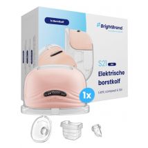 Tire-lait électrique sans fil Brightbrand - Confortable - Efficace - Minuteur - Modes réglables - Rechargeable par USB-C - Sans BPA - Lavable au lave-vaisselle - Tire-lait sans douleur - Minuteur pratique - Accessoires inclus - 2 tailles d'accessoires - M
