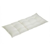 Coussin de banc 110x45x8cm Viscose Coussin de jardin intérieur extérieur Coussin de siège Crème