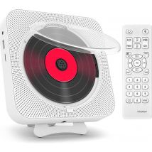 Achaté Draagbare CD Speler - Bluetooth - USB - FM-Radio - AUX - Wand Monteerbaar - Beschermkapje