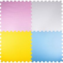 Creative Kids - Tapis de jeu puzzle pour enfants - Tapis de jeu 4 pièces - Couleurs douces