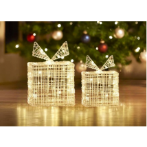 Nampook SET van 2 Geschenkdozen - 2 verschillende maten - 15 en 20 cm Hoog - 30 en 40 LED