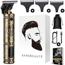 Tondeuse à cheveux professionnelle en T sans fil - Sansbeauté® Buddha Trimmer - Tondeuse à barbe - Tondeuse à cheveux pour hommes - Cheveux - Tondeuse à cheveux - Machine à cheveux pour coiffeurs - Tondeuses à cheveux - Barber Hair Clipper - Hairdresser's