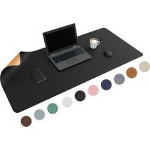 Sous main - Wurk - Tapis de Bureau/souris - WURK - Simili-cuir et liège - noir - 120x60