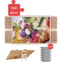 Table de puzzle pivotante - DIYDash - 1500 pièces - 4 tiroirs de rangement