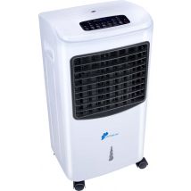Lifetime Air Air Cooler 8L - Refroidisseur d'air avec télécommande - Circulation d'air 463m³/h - Facile à déplacer - 3 vitesses - 65dB - Affichage digital LED - Blanc