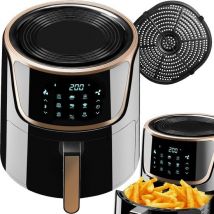 Tectake - Airfryer Mika 8,5 l - friteuse à air chaud, friteuse - écran tactile - 8,5 L - 404214