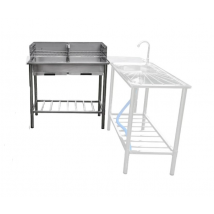 Table de rinçage en acier inoxydable pour l'extérieur - table de barbecue en acier inoxydable